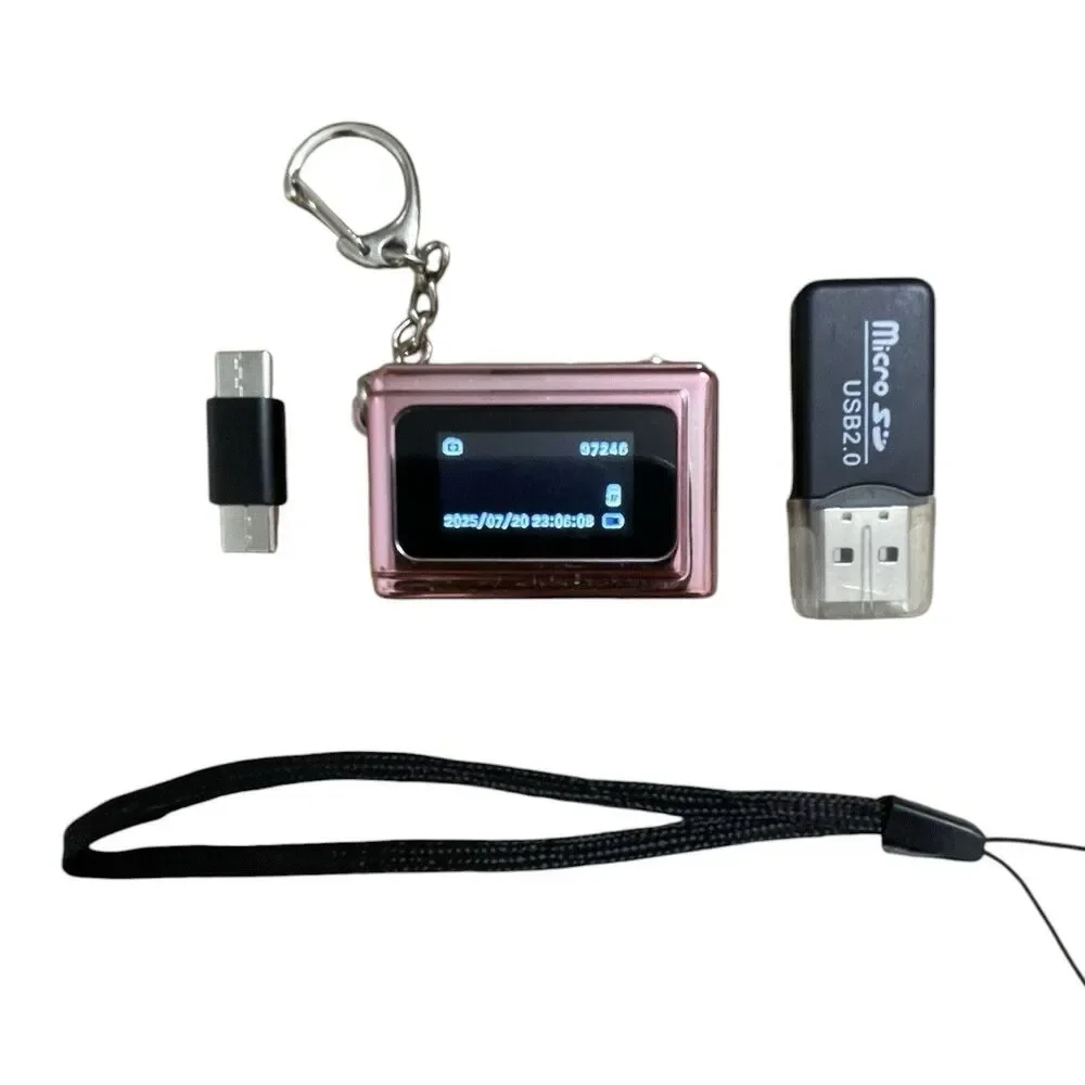 Mini Keychain Digital Camera, Y2K Pocket-Size Mini Camera, 2MP 1080P Rose Gold - Picture 2 of 6